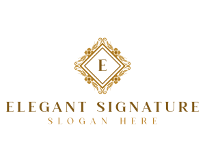 Elegant Floral Boutique logo design