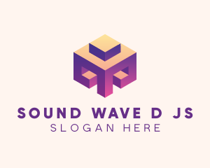 3D Abstract Structure logo design