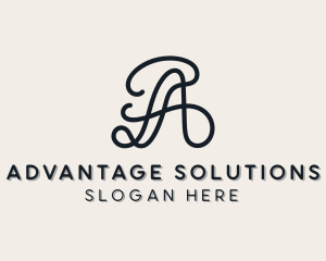 Creative Business Letter A logo design