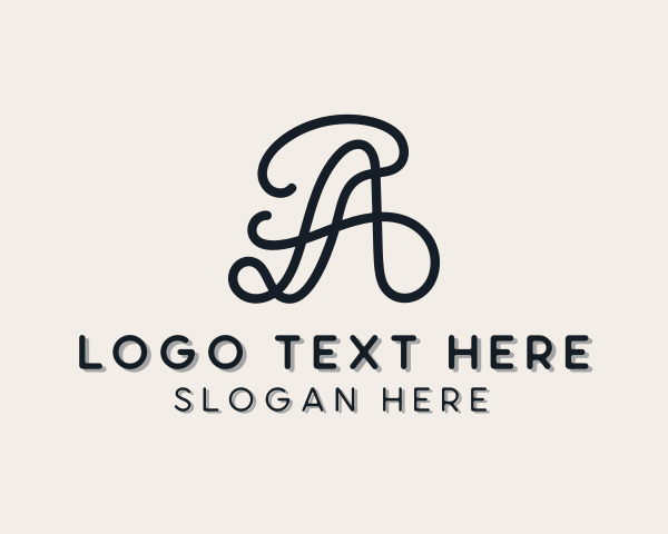 Creative Business Letter A logo