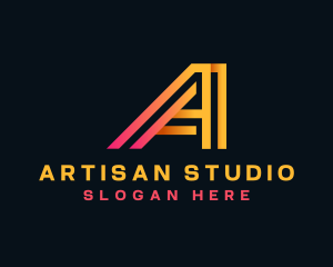 Creative Studio Letter A logo design