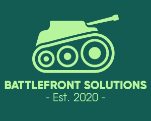 Green Military Tank logo