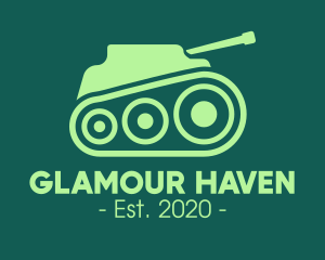 Green Military Tank logo