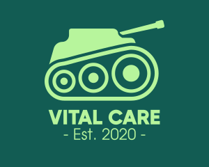 Green Military Tank logo