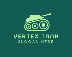 Green Military Tank logo