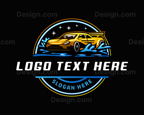 Automobile Car Wash Logo