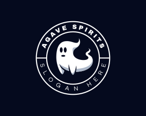 Spooky Halloween Ghost logo design