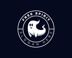 Spooky Halloween Ghost logo design