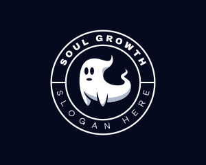 Spooky Halloween Ghost logo