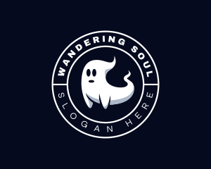 Spooky Halloween Ghost logo design