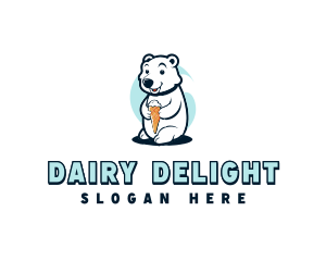 Polar Bear Sundae Creamery logo design