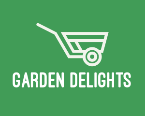 Wheelbarrow Garden Tool logo design