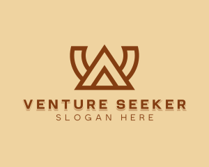 Tent Camping Adventure logo design