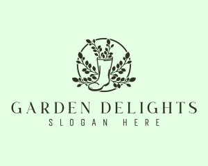 Landscaping Garden Boots logo design