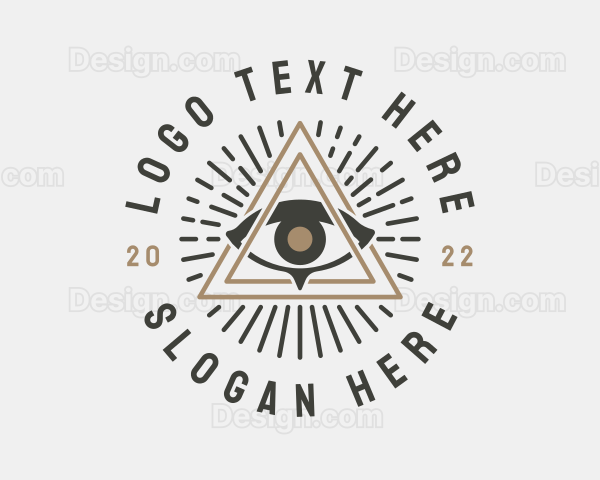 Mystical Illuminati Eye Logo