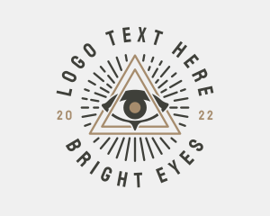 Mystical Illuminati Eye logo design