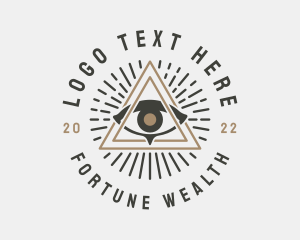 Mystical Illuminati Eye logo design