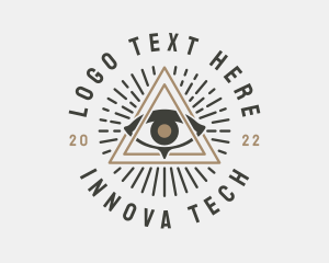 Mystical Illuminati Eye logo design