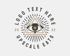 Mystical Illuminati Eye logo design