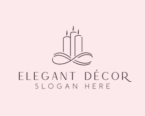 Infinity Candle Decor logo design