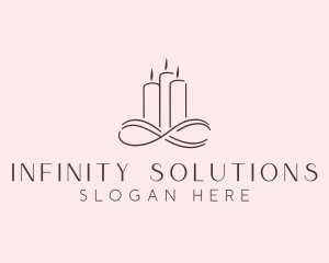 Infinity Candle Decor logo design