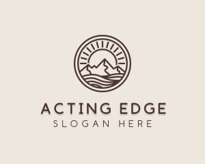 Alpine Mountain Valley logo design