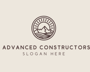 Alpine Mountain Valley logo design