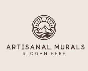 Alpine Mountain Valley logo design