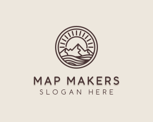 Alpine Mountain Valley logo design