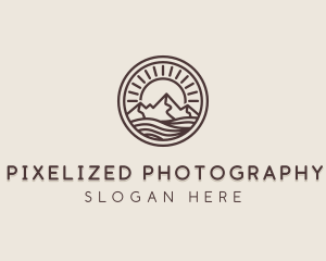 Alpine Mountain Valley logo design