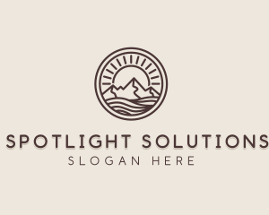 Alpine Mountain Valley logo design