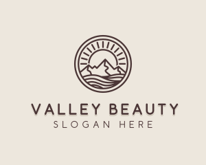 Alpine Mountain Valley logo design