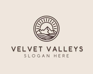 Alpine Mountain Valley logo design