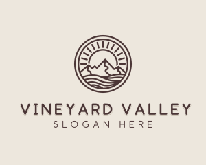 Alpine Mountain Valley logo design