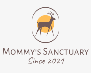 Wildlife Deer Sanctuary logo design