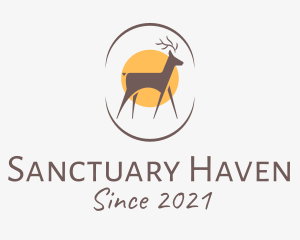 Wildlife Deer Sanctuary logo design