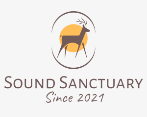 Wildlife Deer Sanctuary logo design