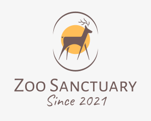 Wildlife Deer Sanctuary logo design