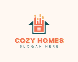 Handyman Painter Home Renovation logo design