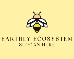 Flying Bee Insect  logo
