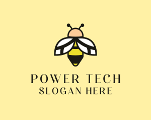 Flying Bee Insect  logo