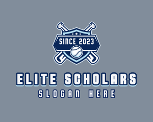 Baseball Sports League logo design