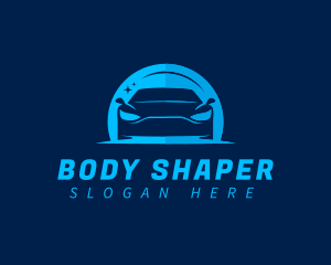 Blue Car Cleaning logo design