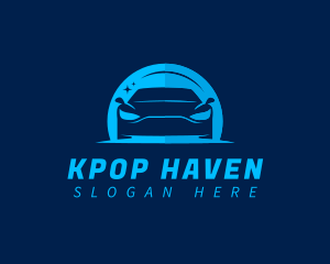 Blue Car Cleaning logo design