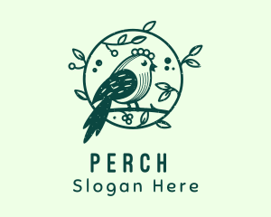 Perched Bird Garden logo design