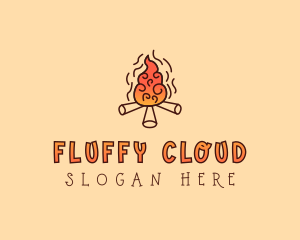 Wood Camp Fire logo design