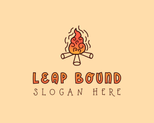 Wood Camp Fire logo design