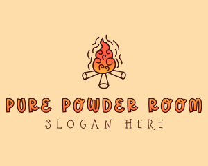 Wood Camp Fire logo design