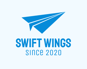Blue Paper Plane logo