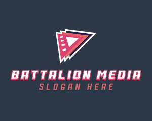 Media Film Play  logo design